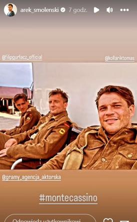 Czerwone maki. Thomas Kollarik (Janek w M jak miłość), Filip Gurłacz (Robert w M jak miłość), Arkadiusz Smoleński (Bartek w M jak miłość)