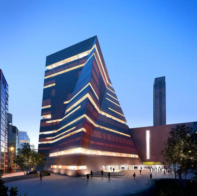 Nowy budynek w kompleksie Tate Modern w Londynie. Nowa inwestycja ma się zakończyć w 2016 roku
