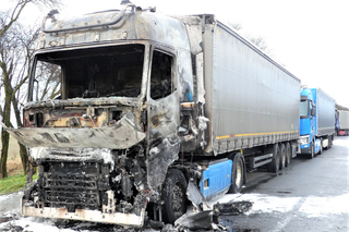 Spalił trzy TIR-y! Brał się za czwartego