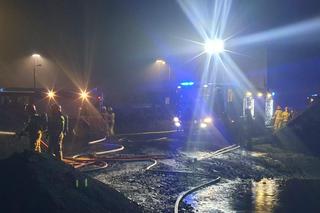 Pożarn na ternie Euroterminalu w Sławkowie. Zapałia się kruszarka do węgla