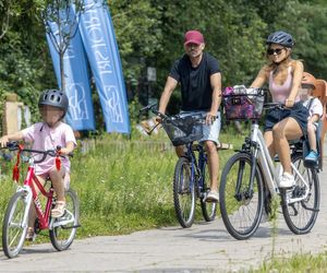 Agnieszka Kaczorowska i Marcin Rogacewicz wybrali się na rowery 