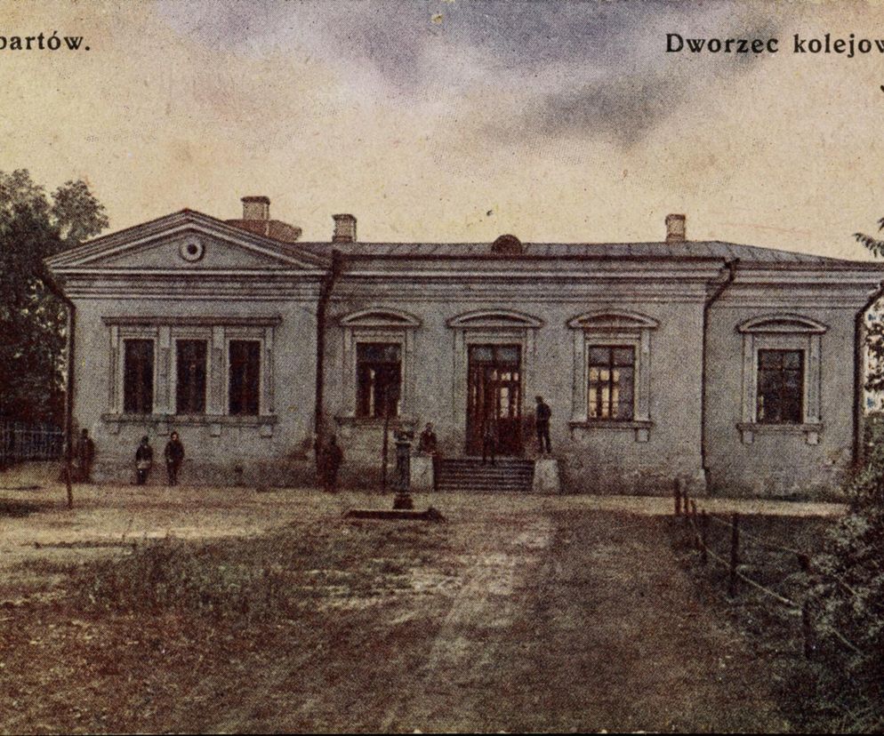 Dworce kolejowe w woj. lubelskim 100 lat temu