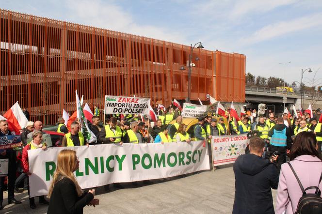 Rolnicy protestują w Gdańsku