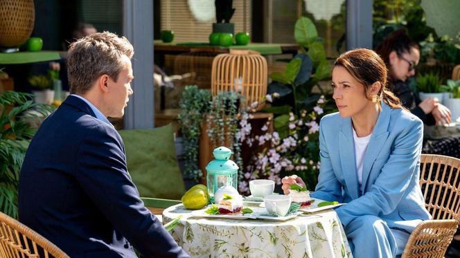 M jak miłość odc. 1874. Jakub Karski (Krzysztof Kwiatkowski), Martyna (Magdalena Turczeniewicz)