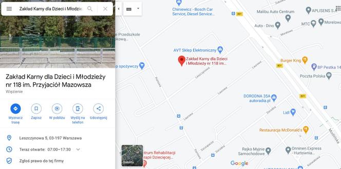 akład Karny dla Dzieci zamiast przedszkola: Ktoś strollował Google Maps!