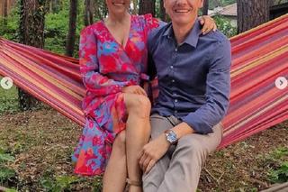 	M jak miłość nowy sezon na planie. Kinga (Katarzyna Cichopek), Piotrek (Marcin Mroczek)