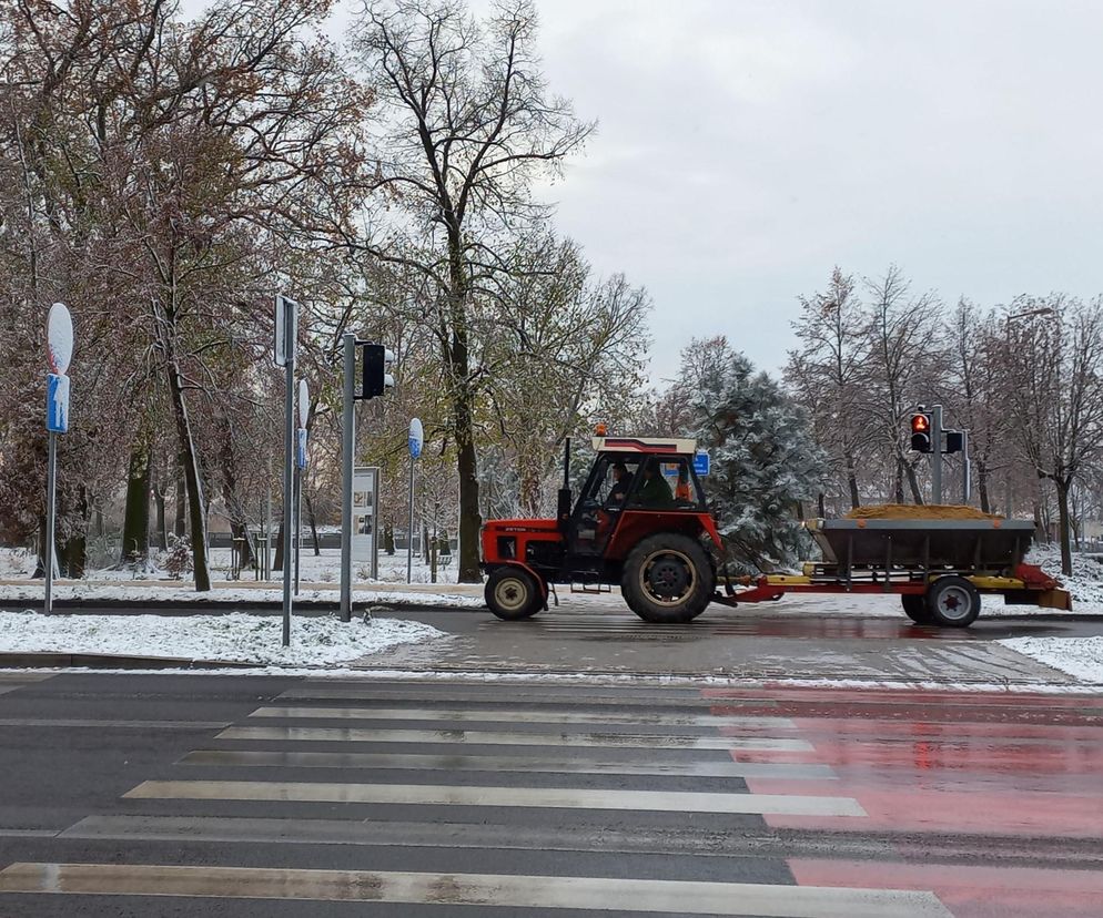 ​Służby miejskie w Lesznie zaczęły akcję Zima [ZDJĘCIA]