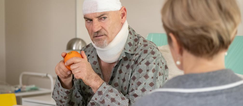 Na Wspólnej odc. 2816. Roman (Waldemar Obłoza), Honorata (Aleksandra Konieczna)