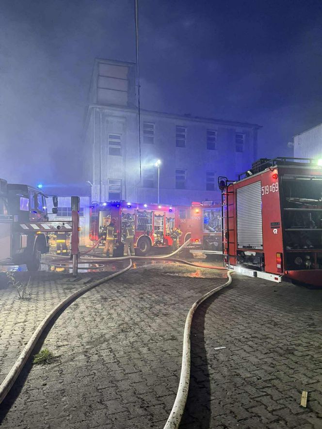 Na szczęście w pożarze hali w Kałuszynie nikt nie zginął