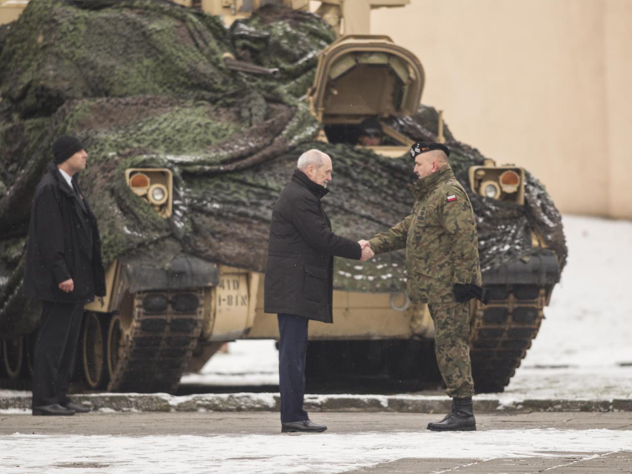 OFICJALNA UROCZYSTOŚĆ POWITANIA WOJSK AMERYKAŃSKICH W ŻAGANIU 