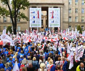 Protest nauczycieli w Warszawie