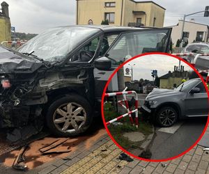 Wypadek w Pyrzowicach. Cztery kobiety ranne po zderzeniu BMW i renault