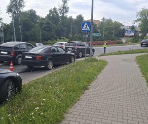 Wypadek u zbiegu ulic Radomskiej i Kaczyńskiej