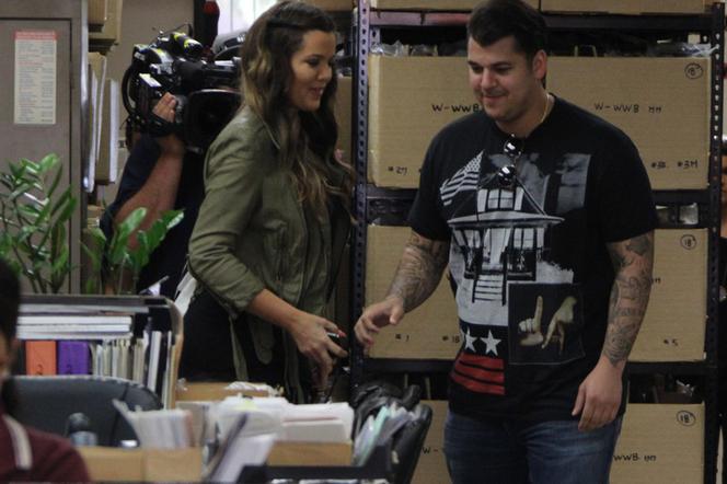 Rob Kardashian z siostrą Khloe Kardashian