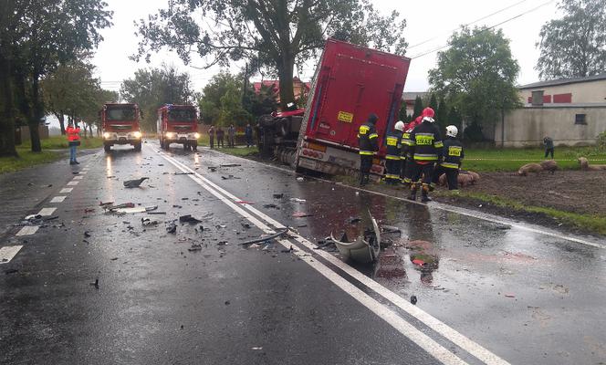 Śmiertelny wypadek na DK15. Nie żyją dwie osoby [ZDJĘCIA]