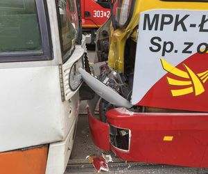 Zderzenie tramwajów na Piotrkowskiej