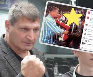 Niepublikowane zdjęcie Andrzeja Gołoty z gwiazdą światowego kina! Spotkali się na finałach NBA, w których czarował Michael Jordan