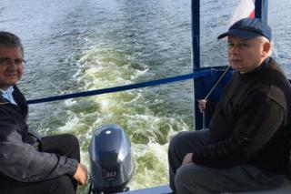 Jarosław Kaczyński na rybach