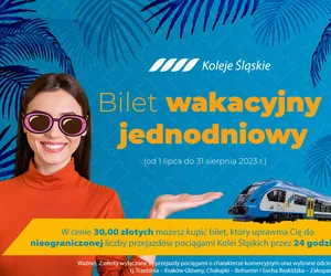 Wakacyjny bilet Kolei Śląskich: Bilet do zwiedzania Śląska
