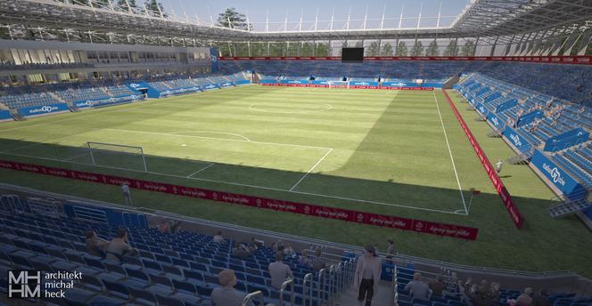 Wizualizacja stadionu piłkarskiego w Gorzowie