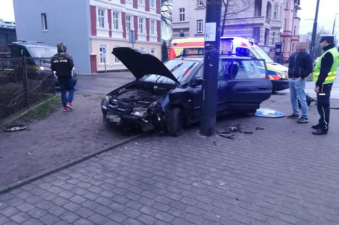 Wypadek na Jagiellońskiej w Bydgoszczy. Kobieta trafiła do szpitala 