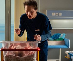 	Na dobre i na złe odc. 958. Tomasz Jacyno (Antoni Sałaj), Nina (Michalina Grot)