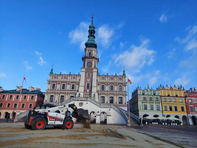 Budowa lodowiska w Zamościu