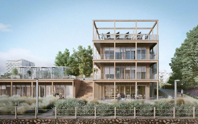 Nowy budynek w Porcie Czerniakowskim - wizualizacje