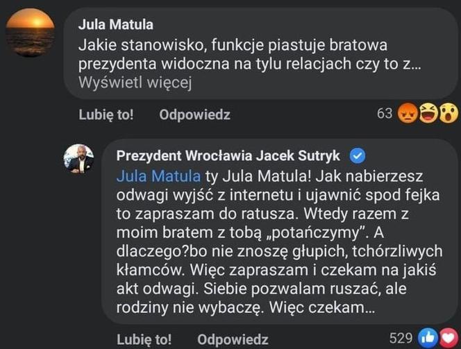 Czy Jacek Sutryk ośmiesza urząd prezydenta Wrocławia? 