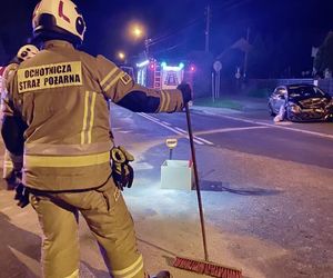 Czołowe zderzenie w powiecie wodzisławskim. Sześć osób poszkodowanych