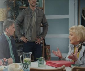 M jak miłość, odc. 1878. Marcin (Mikołaj Roznerski), Barbara (Teresa Lipowska), Kisielowa (Małgorzata Rożniatowska), Żak (Krzysztof Tyniec)