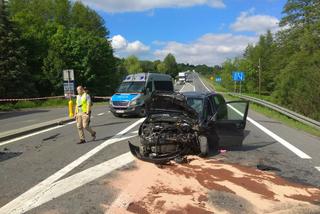 Koszmarny wypadek w Żyznowie: Cztery osoby zostały ranne