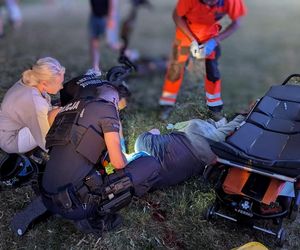 Zduńska Wola. Poważny wypadek 28-latka jadącego hulajnogą. Stracił przytomność [ZDJĘCIA]. 