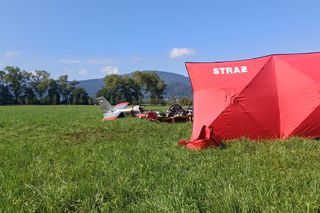 Katastrofa samolotu pod Żywcem. Nie żyją dwie osoby