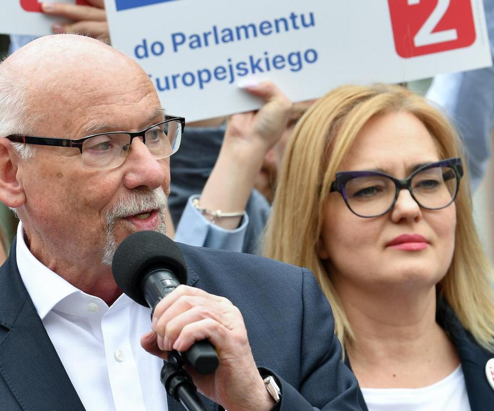 Lewandowski i Adamowicz na wiecu