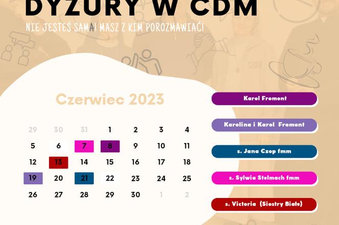 Plan dyżurów w Centrum Młodych w Lublinie