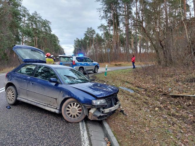 Trzy godziny, trzy wypadki! DK 42 w Krynkach zdezrenie Forda i Audi