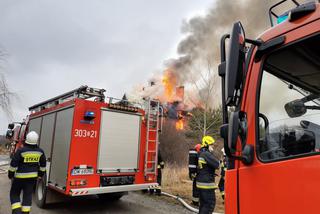 Pożar w Kotowicach pod Wrocławiem