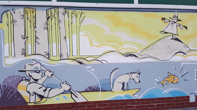 Na Osowej Górze w Bydgoszczy powstał mural inspirowany życiem mieszkańców [ZDJĘCIA]
