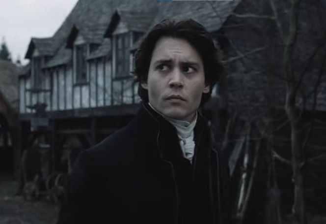 Johnny Depp jako Ichabot Crane w filmie "Jeździec bez głowy"