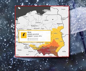 Kataklizm pogodowy w Małopolsce! Mapa zagrożeń na czerwono. Najwyższy alert IMGW
