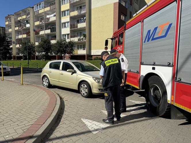 Kontrola parkowania na osiedlu w Stargardzie