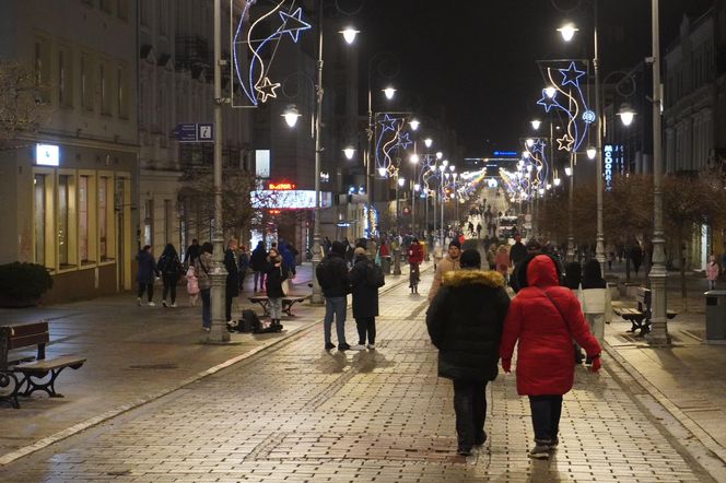 Świąteczne iluminacje 2024 w centrum Kielc