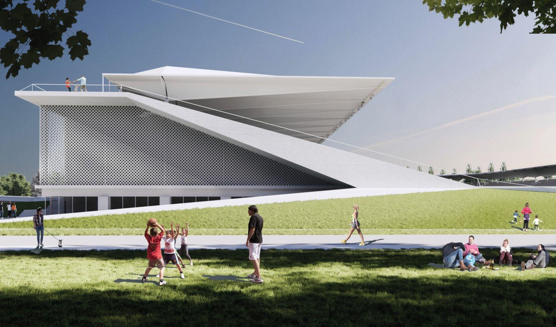 Hala sportowa i główny stadion warszawskiej Skry