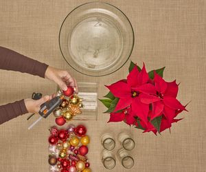 Adwentowa aranżacja z gwiazdą betlejemską