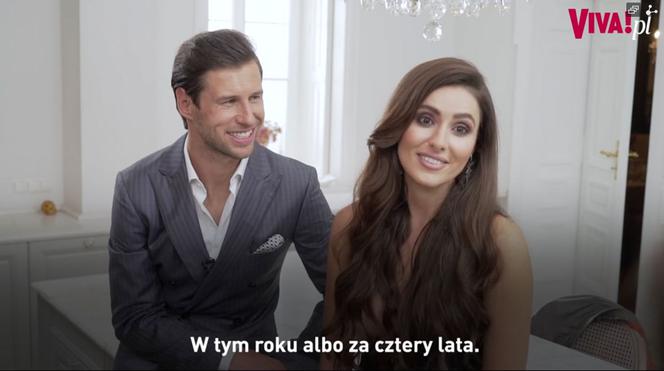 Grzegorz Krychowiak i Celia Jaunat