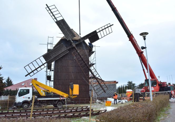 Wiatrak-koźlak w Koźminie Wielkopolskim