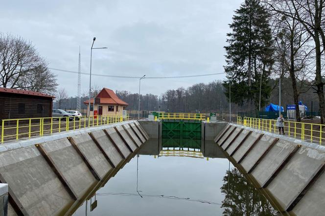 Śluza Guzianka otwarta po remoncie