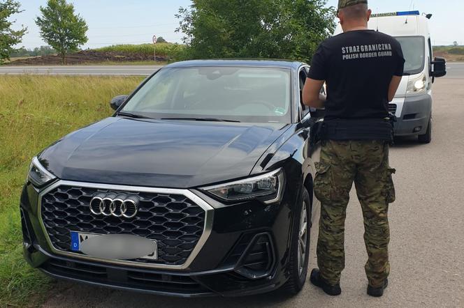 Skradzione w Niemczech, nowiutkie Audi Q3  zatrzymano na Podlasiu