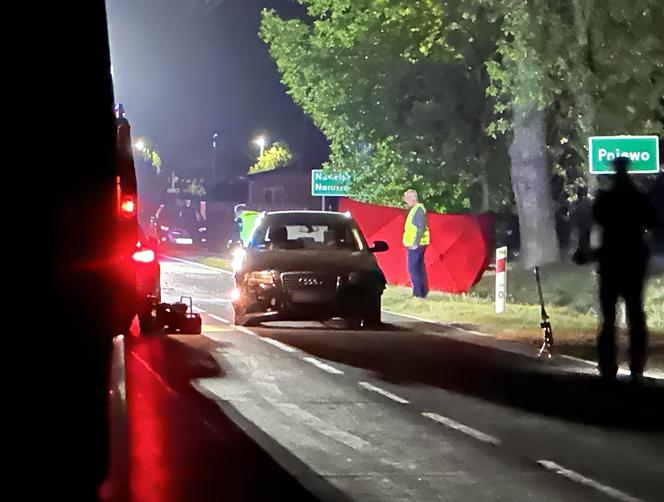 Chrcynno. Audi zderzyło się z motocyklem. Nie żyje motocyklista